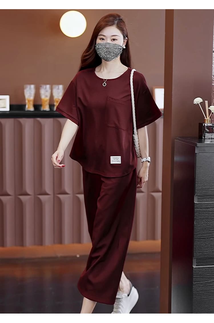 실사 2026 여름 드레스 새로운 패션 품격 빅 사이즈 루즈핏 슬림해 보이는 표지 고기 통통한 여동생 외국 가스 다용도 투피스 세트 상세 이미지 19