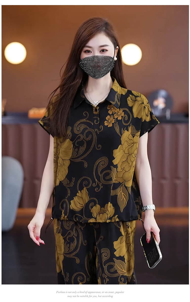 실사 2026 여름 드레스 새로운 패션 품격 빅 사이즈 루즈핏 슬림해 보이는 표지 고기 통통한 여동생 외국 가스 다용도 투피스 세트 상세 이미지 19