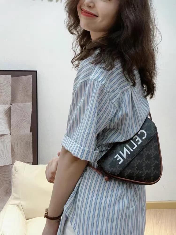 여름 드레스 새로운 빅 사이즈 여성 의류 레트로 스트라이프 면 린넨 반팔 셔츠 느긋한 느슨함 센스 외부 가져 가라. 루즈핏 맨위 상세 이미지 7