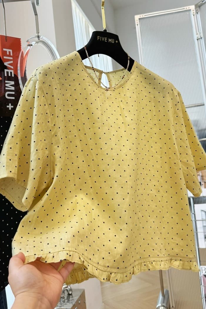 한 부서 슈퍼 화재 연령 감소 밑단 레이스 자수 스트라이프 반팔 여성 셔츠 작은 셔츠 Chic 매우 요정 ~ 중 맨위 이미지 6