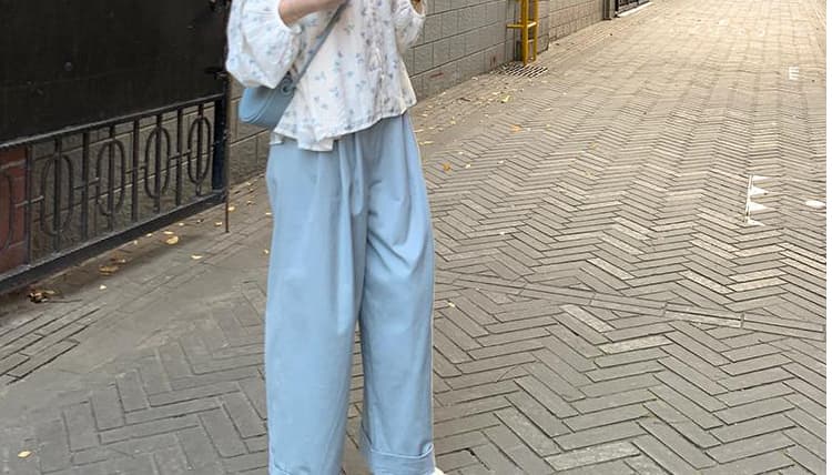 가을 의상 새로운 프랑스식 달콤함 거품 소매 꽃무늬 쉬폰 셔츠 부드러운 바람 레이스 자수 태양 보호 셔츠 상세 이미지 6