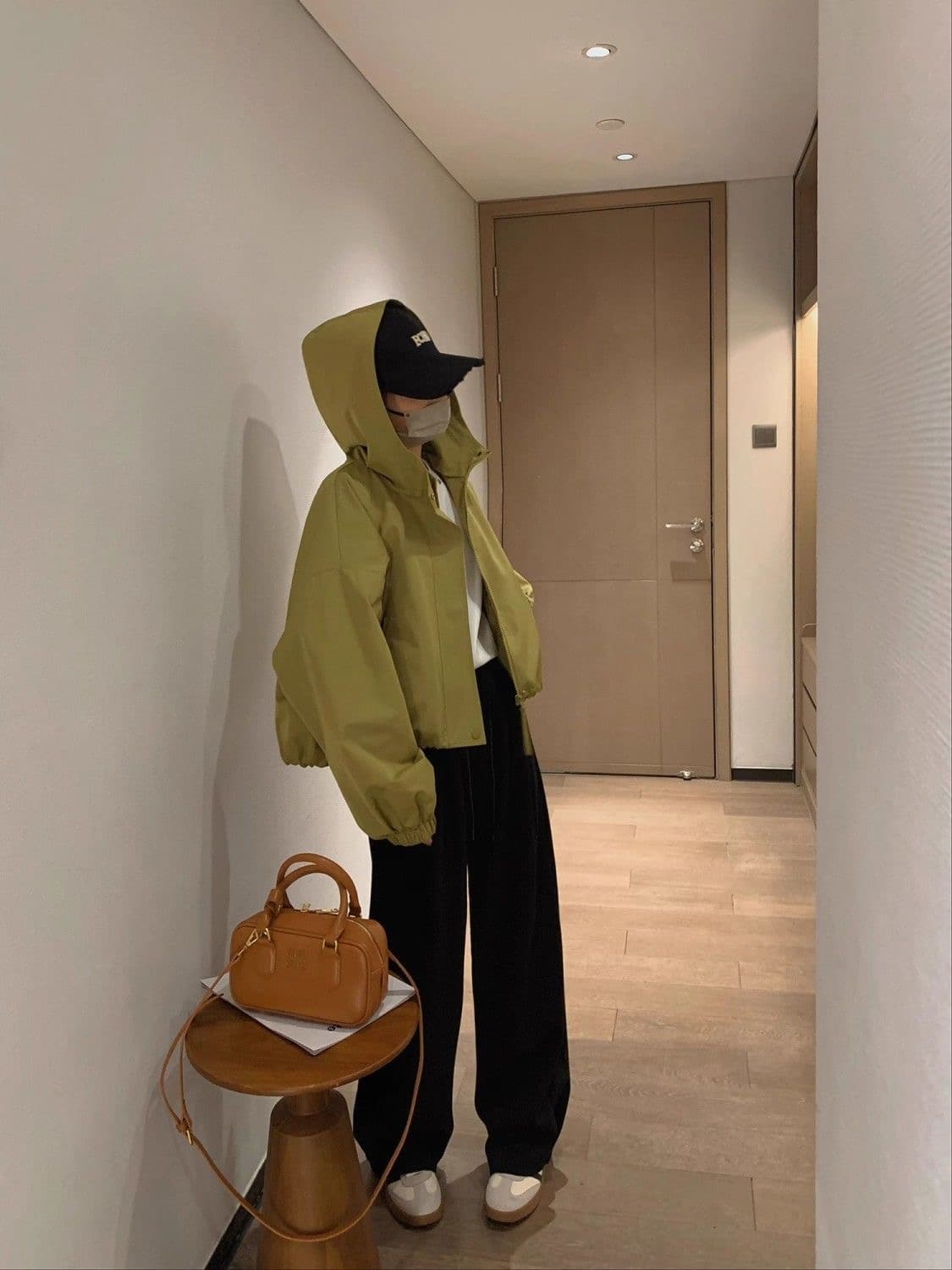 가을 겨울 의류 새로운 패션 워크웨어 자켓 루즈핏 쇼트 스타일 재킷 맨위 작은 키 후드 여성 코트 상세 이미지 32