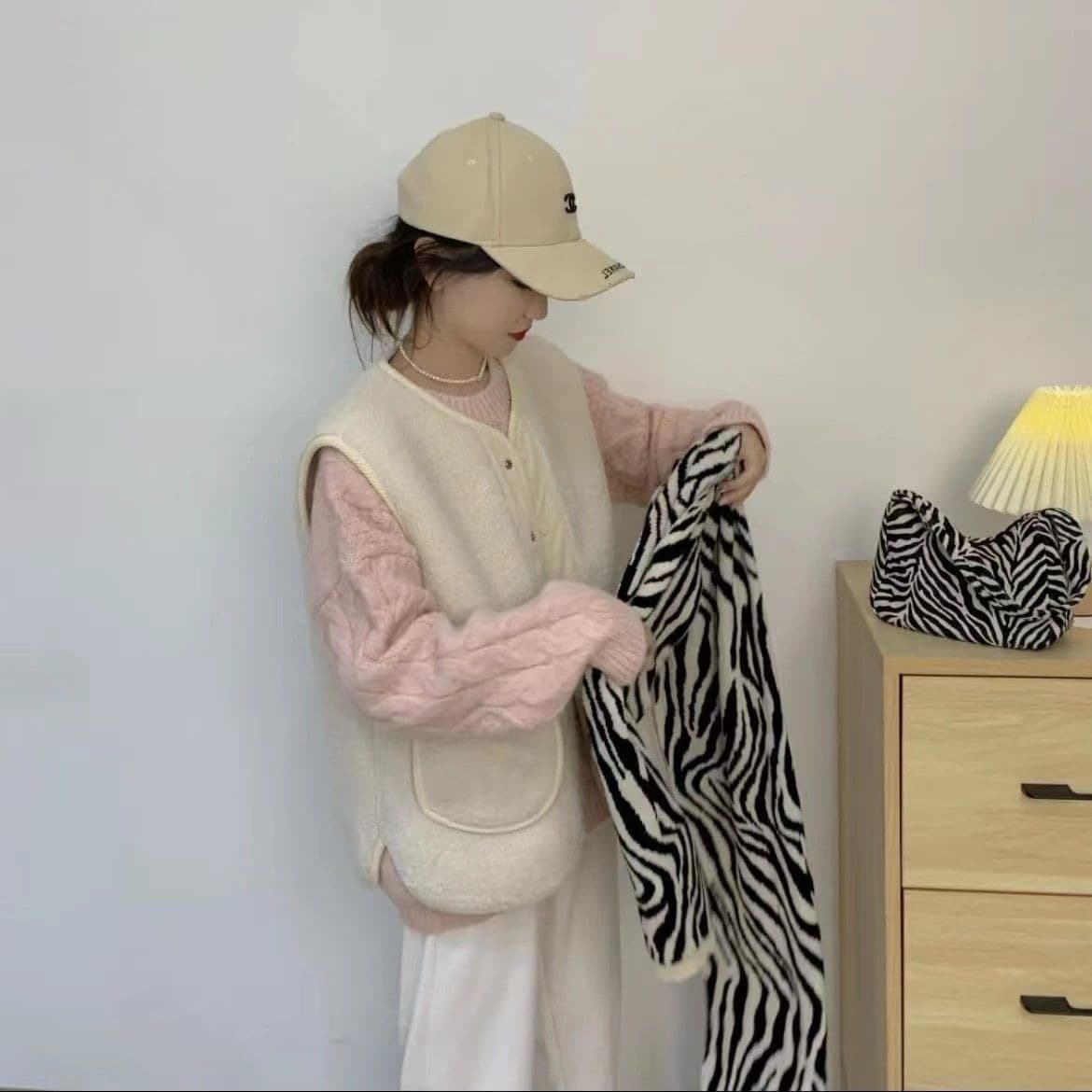 가을 겨울 새로운 양털 조끼 재킷 주머니 레트로 양면 착용 코듀로이 조끼 자켓 상세 이미지 6