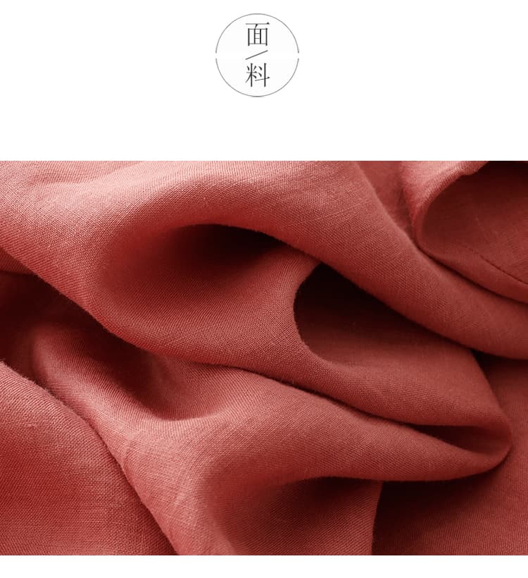 실사 2026 가을 새로운 문예 레트로 긴팔 루즈핏 라운드 넥 드레스 중간 길이 캐주얼 단색 치마 상세 이미지 3
