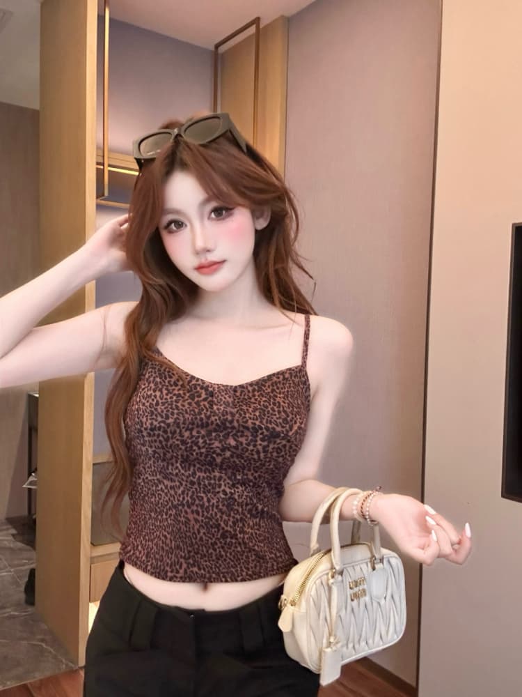 실사 감소되지 않음 달콤한 핫걸 망사 캐미솔 여름 몸매 가꾸기 외출용 벨트 바스트 민소매 맨위 상세 이미지 9