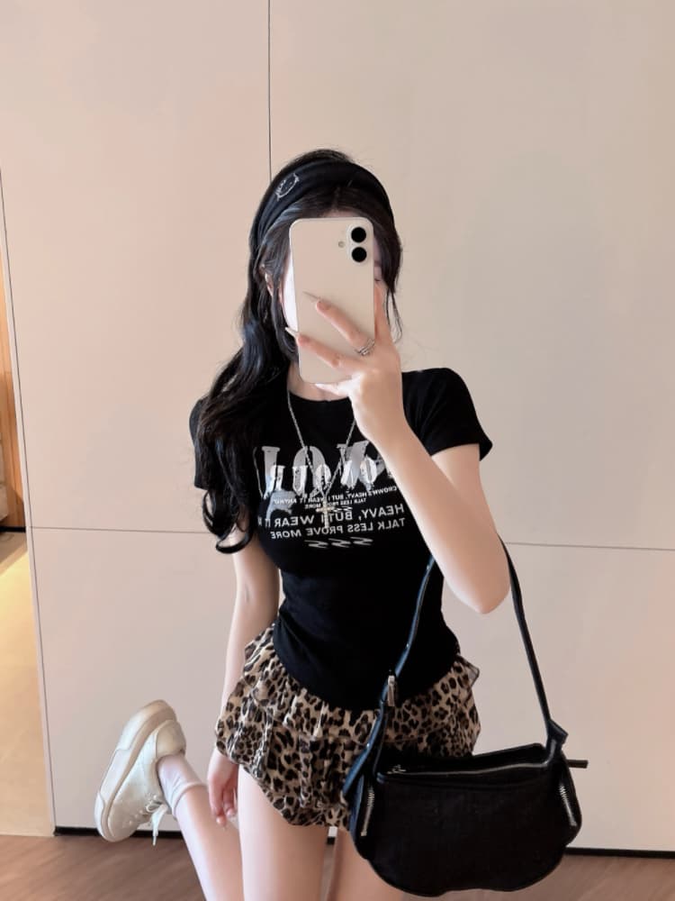 실사 감소되지 않음 아메리칸 핫걸 알파벳 반팔 티셔츠 여성 Z아 어깨끈 가슴 패드 몸매 가꾸기 맨위 상세 이미지 11