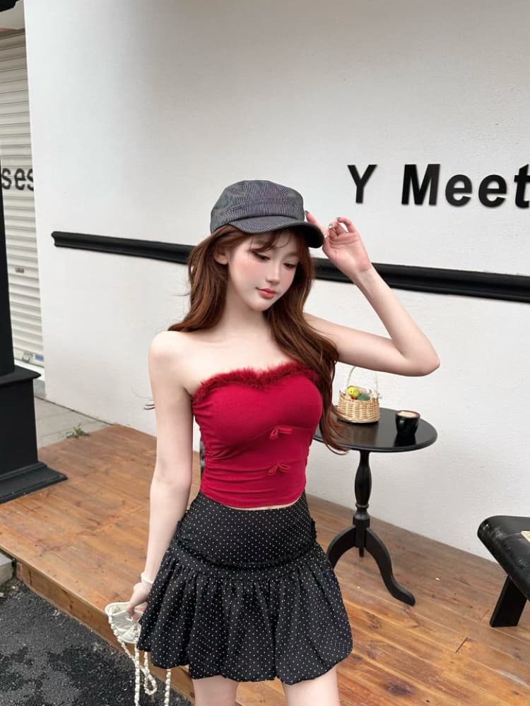 실사 감소되지 않음 순수한 욕망 핫걸 플리스 패치워크 조끼 여성 여름 몸매 가꾸기 다용도 튜브탑 맨위 상세 이미지 18