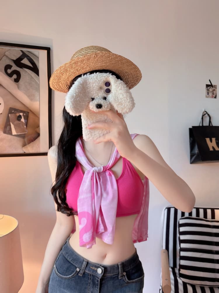 실사 감소되지 않음 여름 얇은 스타일 망사 자외선 차단 블라우스 알파벳 프린트 루즈핏 긴팔 티셔츠 상세 이미지 11