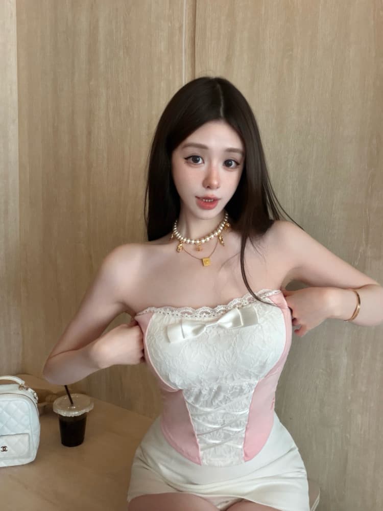 실사 감소되지 않음 순수한 욕망 핫걸 레이스 조각 튜브탑 작은 조끼 여성 여름 몸매 가꾸기 다용도 언더 코트 상세 이미지 21