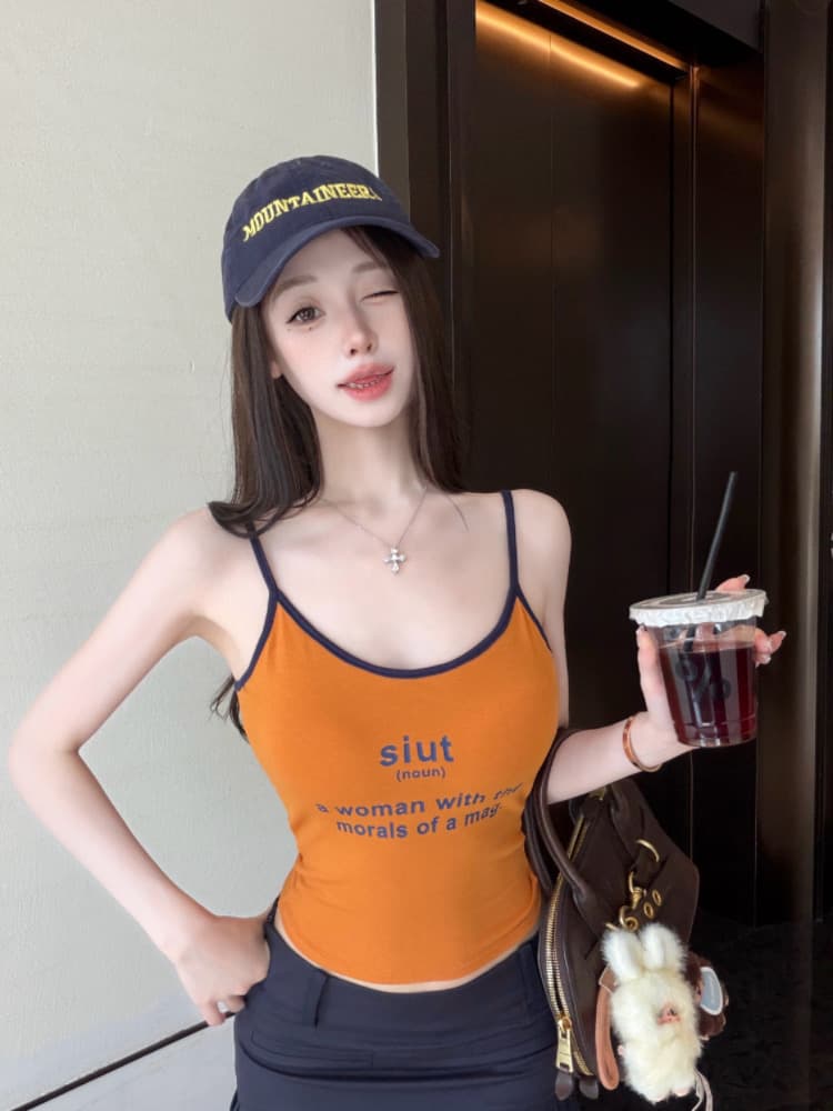 실사 감소되지 않음 핫걸 알파벳 아름다움 뒤로 캐미솔 몸매 가꾸기 다용도 백리스 민소매 맨위 상세 이미지 21