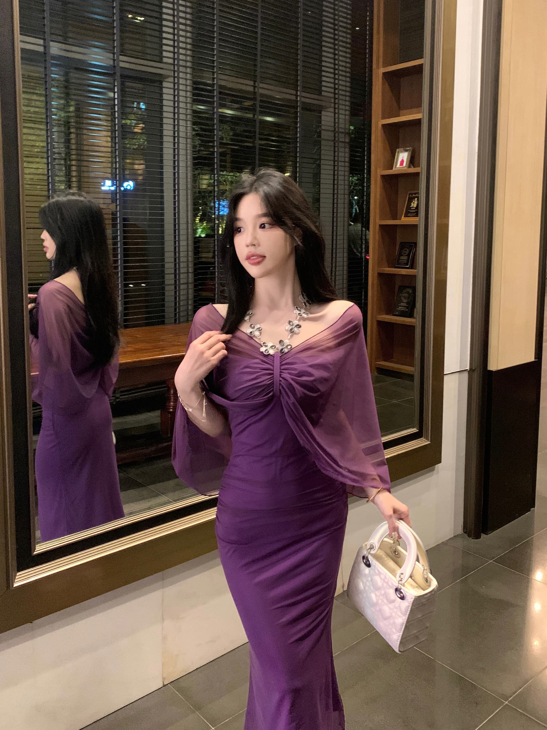 2026 여름 안개 실 꿈 비싼 가스 다이아몬드 단색 부적 하이웨이스트 타이트 스커트 드레스 순수한 욕망 인어 꼬리 슬림해 보이는 치마 여성 상세 이미지 22