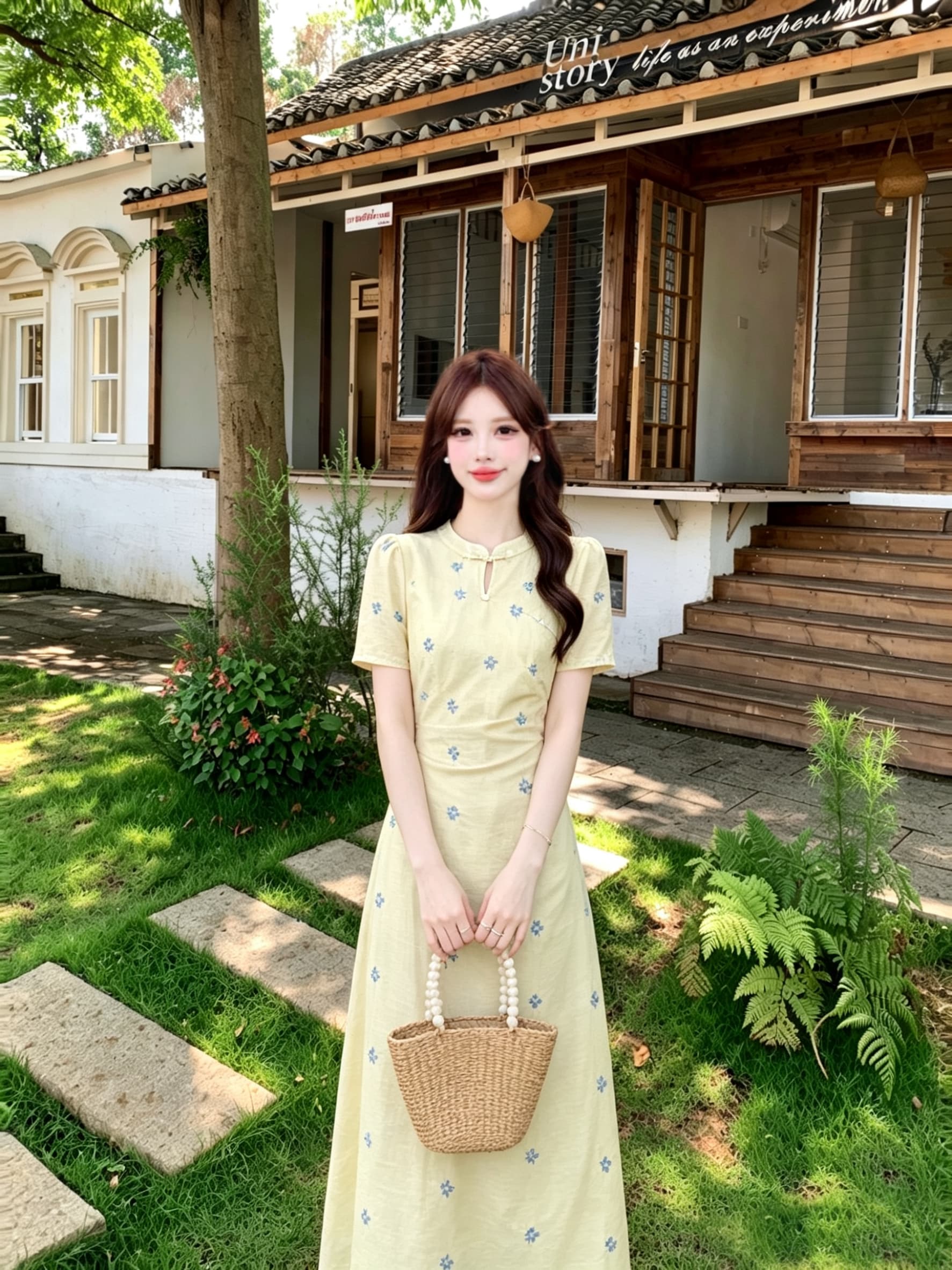 마이크로 지방 mm 빅 사이즈 2026 새로운 중식 국풍 대나무 객실 청잉 치파오 드레스 당나라 여름 새로운 치파오 여성 상세 이미지 9