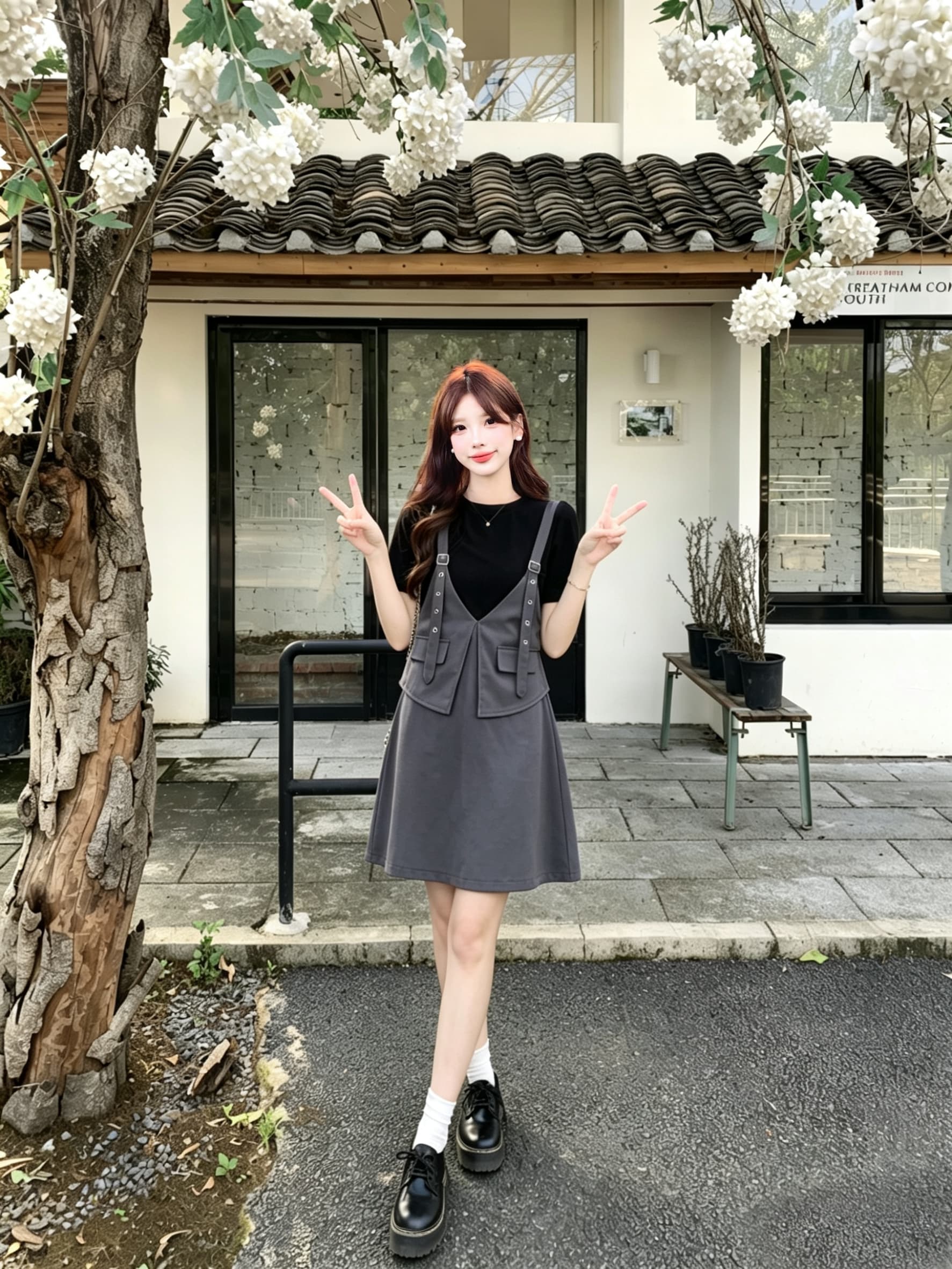 마이크로 지방 빅 사이즈 여성 의류 연령 감소 페이크 레이어드 드레스 자이언트 슬림해 보이는 표지 고기 26 여름 치마 밖으로 조각 고급 옷 상세 이미지 6