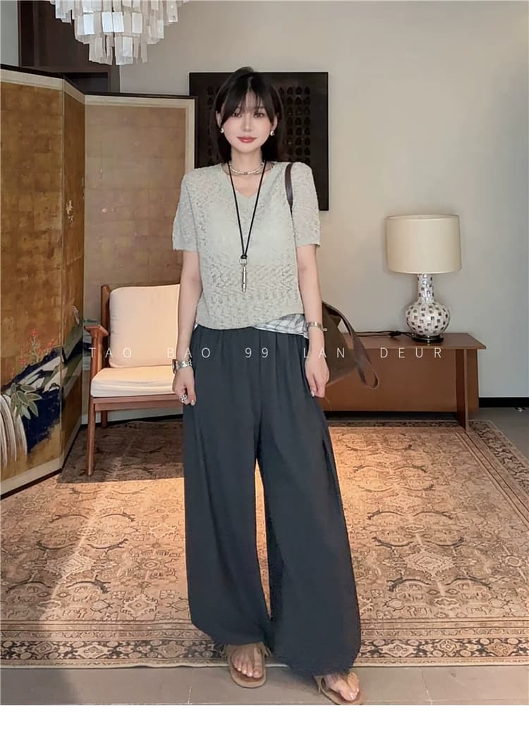 패션 다용도 루즈핏 슬림해 보이는 도루 센스 스트레이트 팬츠 아이들 상세 이미지 13