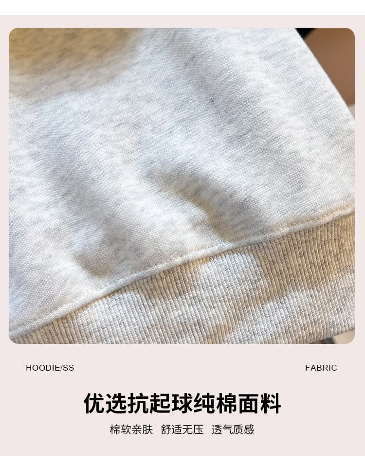 실사 학원 스타일 polo 넥타이 후드티 여성 루즈핏 작은 대중 닥스 훈트 자수 부드러운 찹쌀 폴로 칼라 맨위 가을 상세 이미지 6