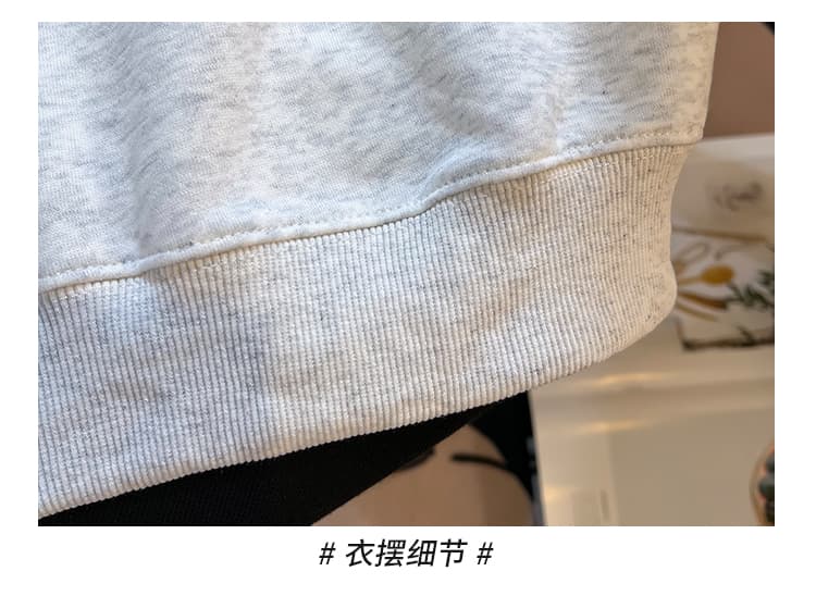 실사 2026 학원 스타일 페이크 레이어드 넥타이 후드티 블라우스 패치워크 루즈핏 슬림해 보이는 작은 키 맨위 상세 이미지 25