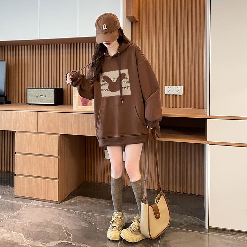 실사 정가 순수한 Mianhua 면 복잡한 우유 실크 이후 패키지 칼라 후드 트임 주머니 후드티 재킷 상세 이미지 16