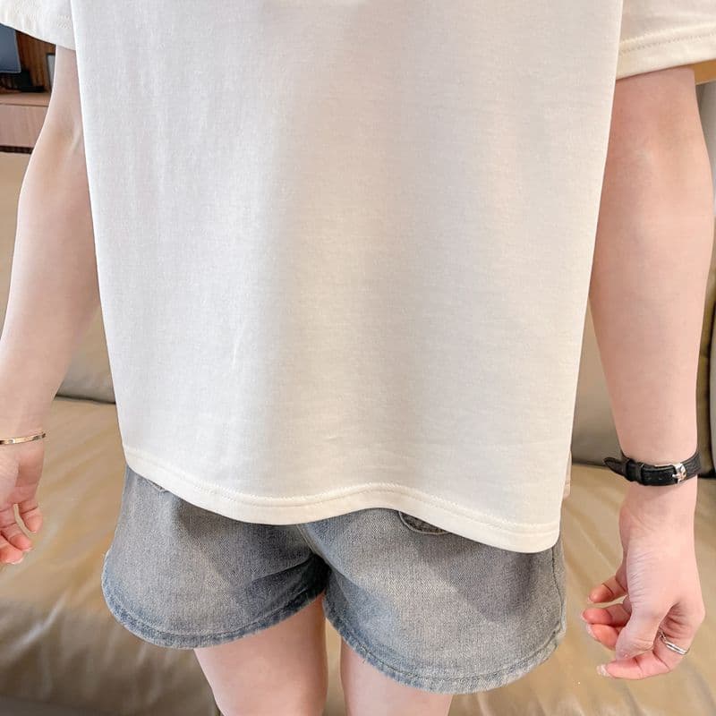 실사 180g 남자 바 면 반팔 티셔츠 여성 여름 드레스 얇은 스타일 패치워크 POLO 칼라 루즈핏 작은 키 맨위 상세 이미지 24