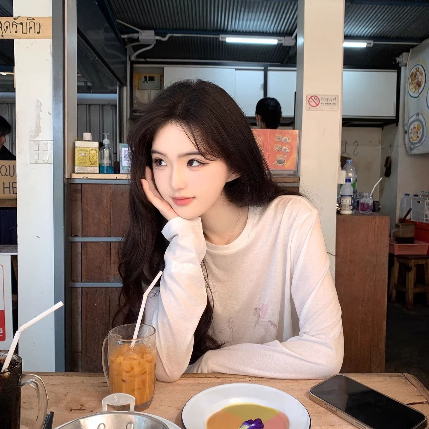 65 면 여름 새로운 프린트 섹션 여성 셔츠 긴팔 티셔츠 태양 보호 셔츠 기본 셔츠 블라우스 통기성 루즈핏 이미지 2
