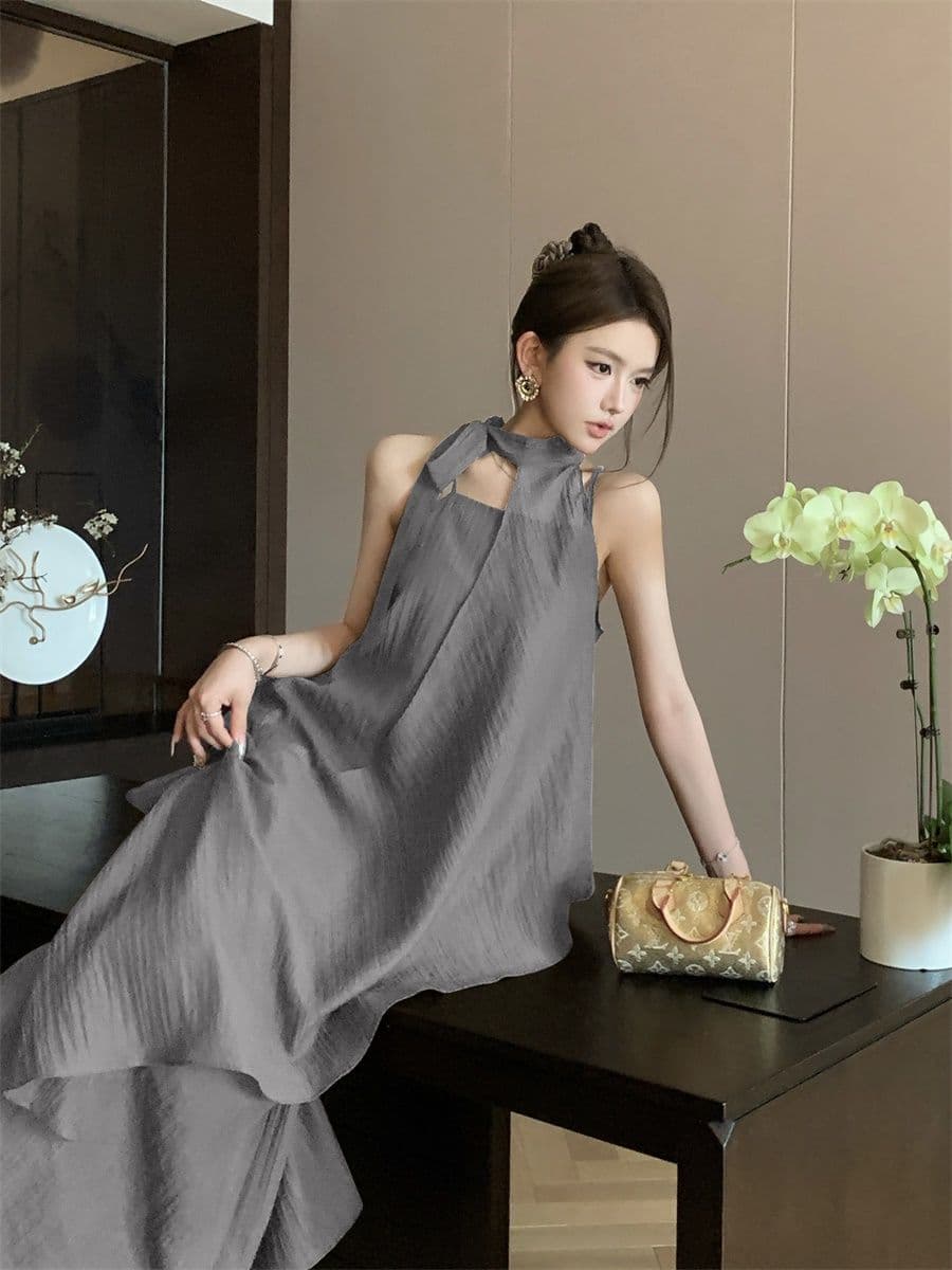 디자인 센스 프랑스식 레트로 드레스 여름 2026 빛 요리 한 바람 명문 여성 슬립 드레스 Chic 행침 상세 이미지 2