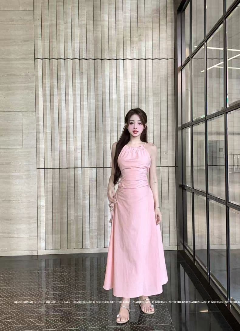 순수한 욕망 바람 그는 벤 허리 수축 슬림해 보이는 첫사랑 롱 스커트 슈퍼 요정 해변가 여행 휴가 필수 허리 홀로우 아웃 드레스 상세 이미지 15