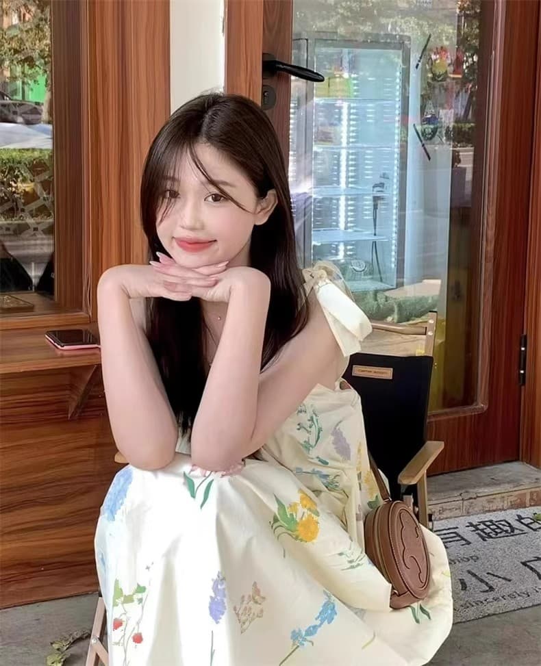 해변가 휴가 꽃무늬 슬립 여성 드레스 여름 해변 여행 고급 센스 달콤함 레트로 캄파넬라 세과 치마 ins 상세 이미지 8