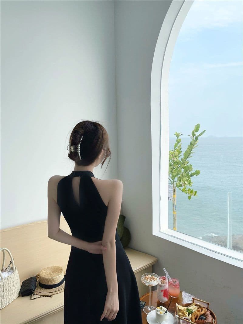 슬립 행침 목 해변가 여행 휴가 옷 해변 드레스 아이들 여름 롱 스커트 삼아 여행 착용 가져 가라. 드레스 상세 이미지 14