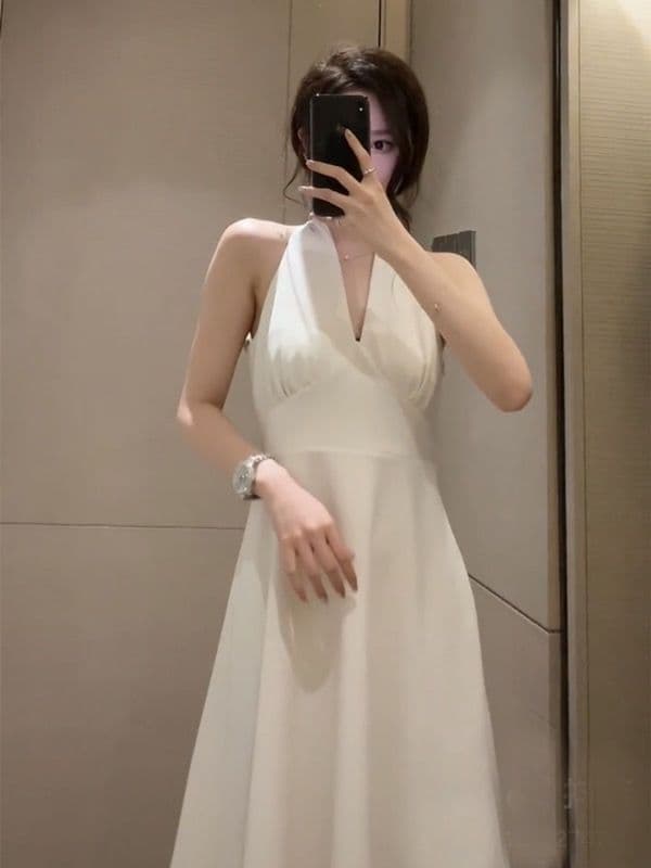 슬립 행침 목 해변가 여행 휴가 옷 해변 드레스 아이들 여름 롱 스커트 삼아 여행 착용 가져 가라. 드레스 상세 이미지 15
