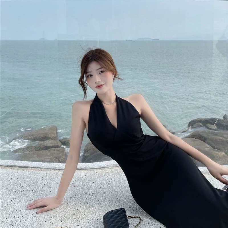 슬립 행침 목 해변가 여행 휴가 옷 해변 드레스 아이들 여름 롱 스커트 삼아 여행 착용 가져 가라. 드레스 이미지 5