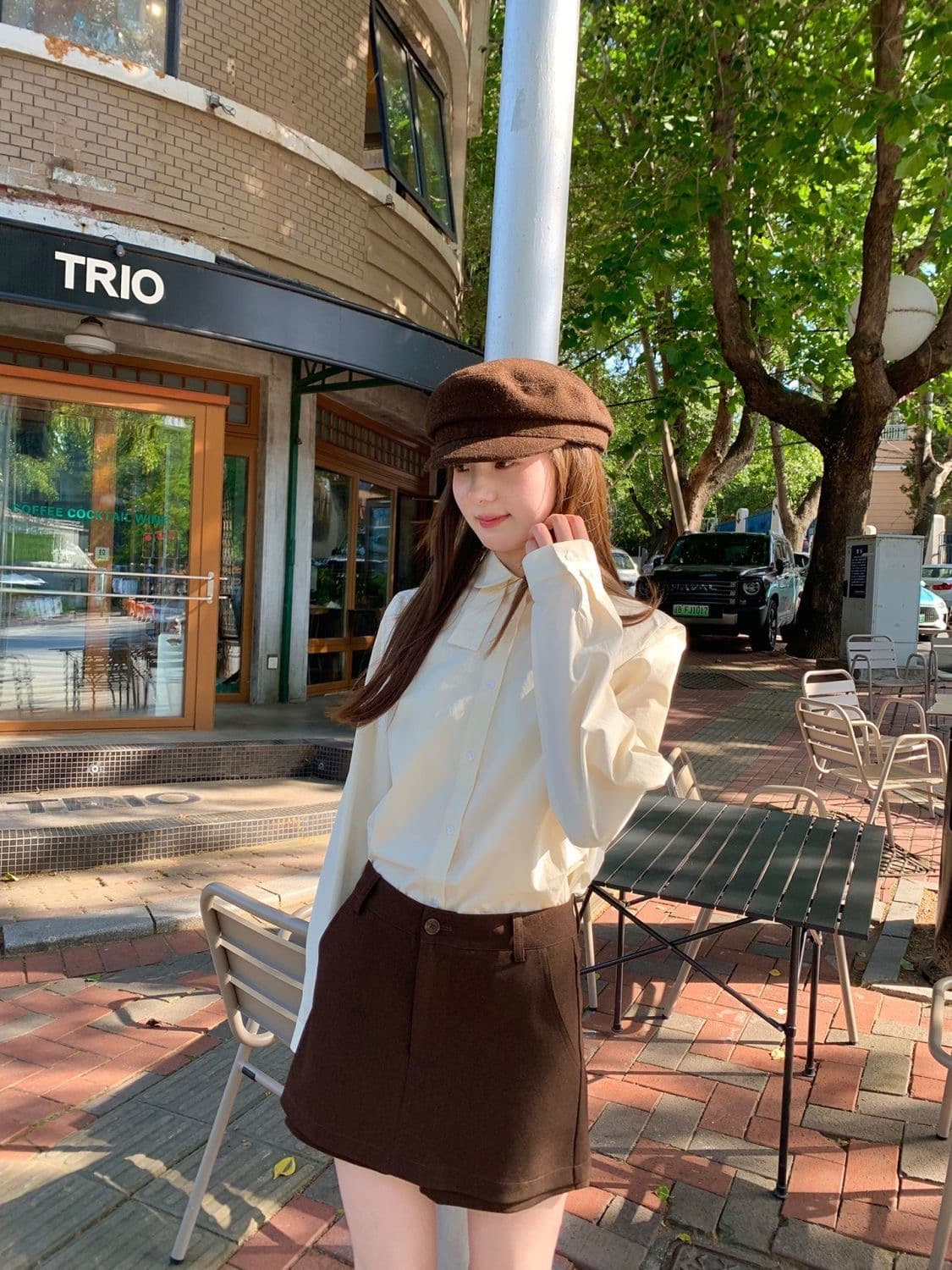 프랑스식 다용도 스택 착용 인사이드 가져 가라. 긴팔 셔츠 가을 새로운 루즈핏 출퇴근 셔츠 연령 감소 슬림해 보이는 캐주얼 맨위 상세 이미지 6