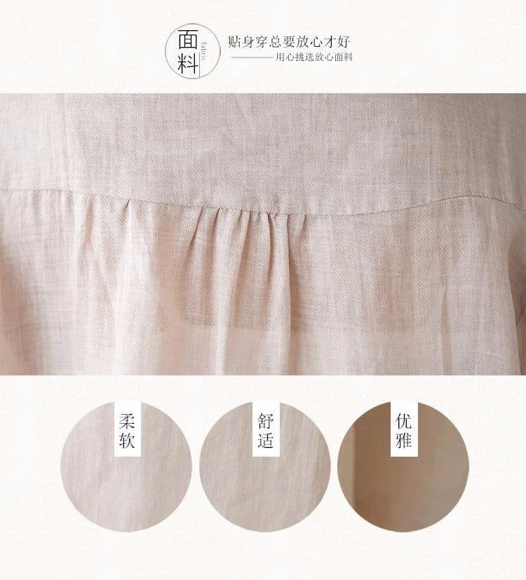 비 실사 외국 가스 패션 캐주얼 세트 여성 여름 새로운 여름 세트 면 린넨 와이드 레그 팬츠 투피스 세트 상세 이미지 2