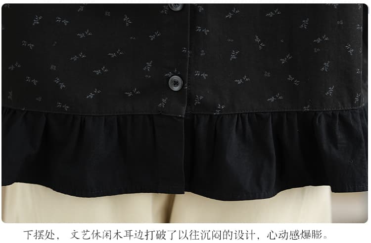 실사 일본식 레트로 캐주얼 조끼 여자 봄 여름 스택 착용 조끼 외부 가져 가라. 프린트 디자인 센스 어깨 조끼 상세 이미지 4
