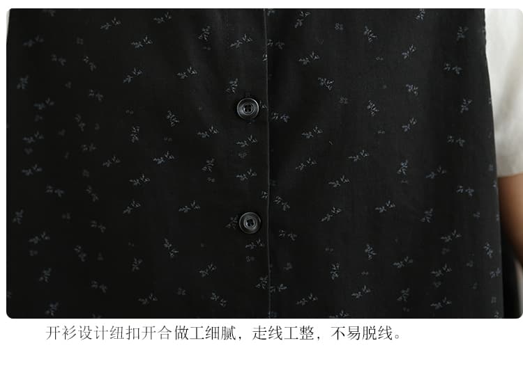 실사 일본식 레트로 캐주얼 조끼 여자 봄 여름 스택 착용 조끼 외부 가져 가라. 프린트 디자인 센스 어깨 조끼 상세 이미지 5