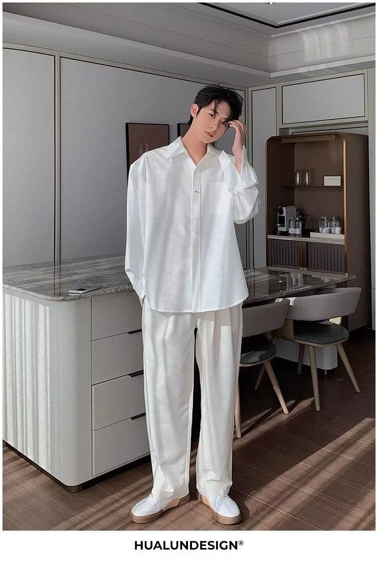2026 새로운 긴팔 디자인 센스 작은 대중 셔츠 빛 요리 한 바람 남성 의류 맨위 봄 고급 빅 사이즈 재킷 상세 이미지 16