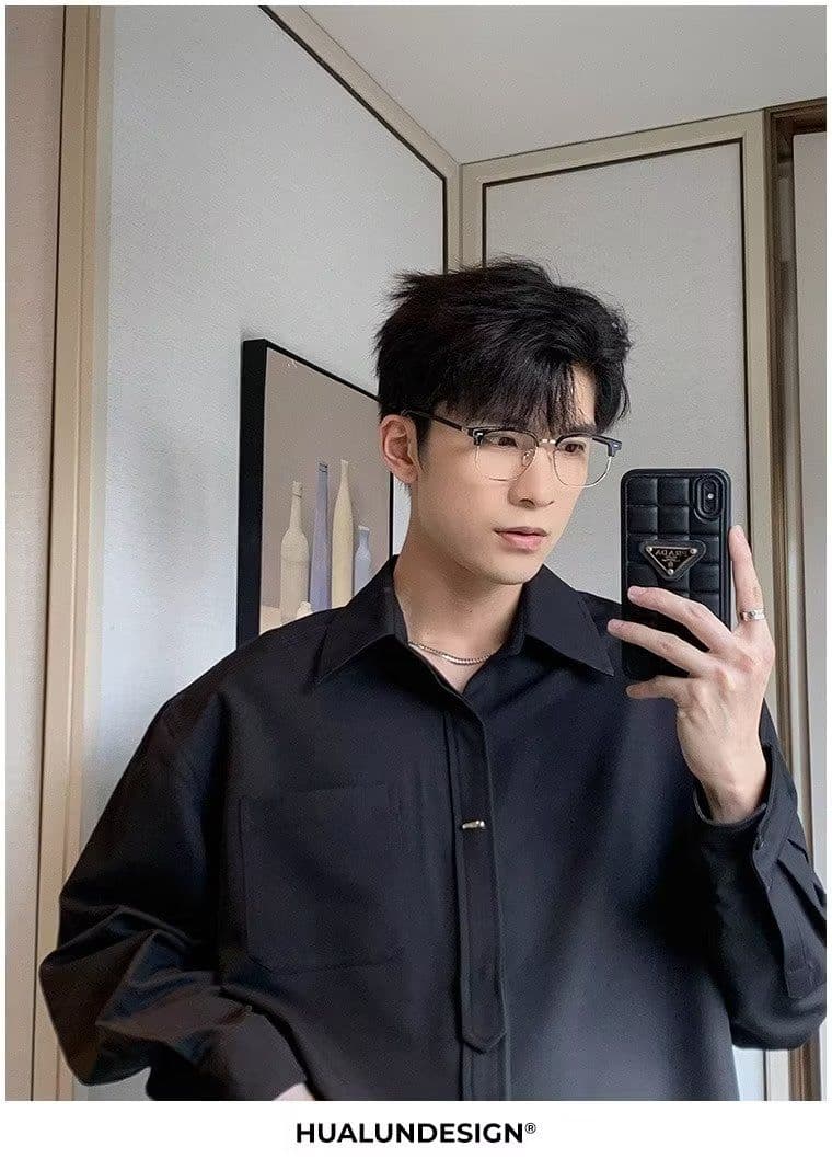 2026 새로운 긴팔 디자인 센스 작은 대중 셔츠 빛 요리 한 바람 남성 의류 맨위 봄 고급 빅 사이즈 재킷 상세 이미지 27