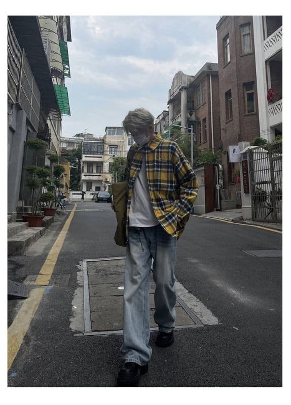 2026 새로운 자수 봄 레트로 캐주얼 다용도 셔츠 남자 셔츠 맨위 재킷 상세 이미지 13