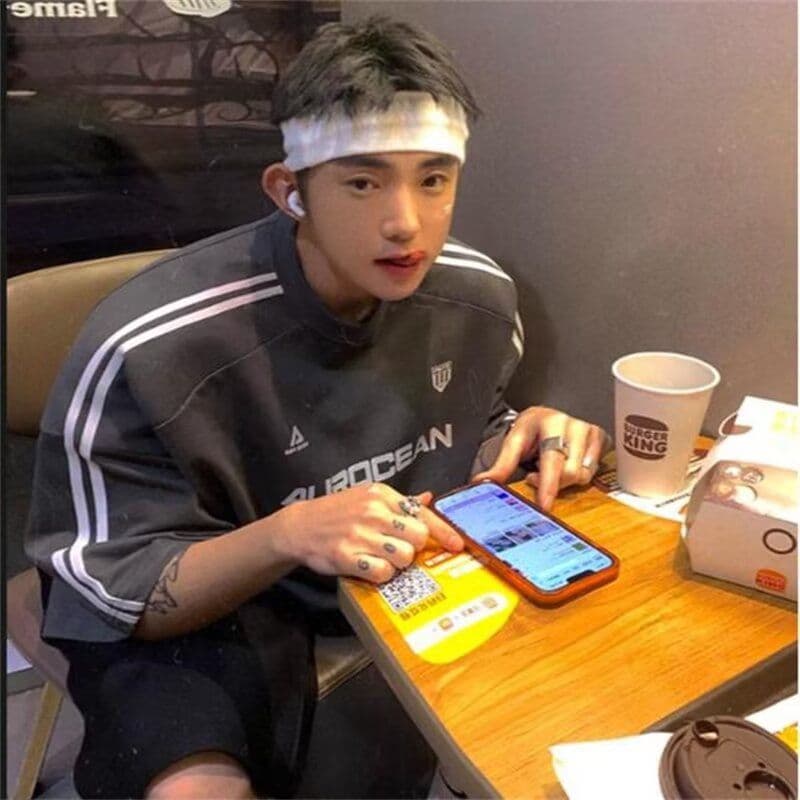 2026 새로운 무거운 청소년 운동 바람 평행 막대 측면 기사 남녀 여름 캐주얼 루즈핏 기본 셔츠 맨위 상세 이미지 7