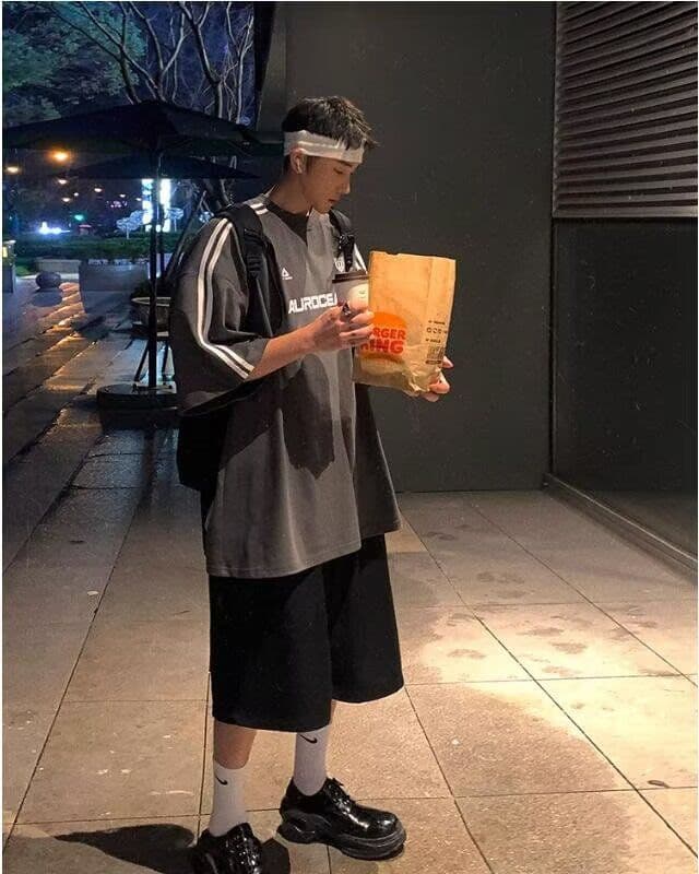 2026 새로운 무거운 청소년 운동 바람 평행 막대 측면 기사 남녀 여름 캐주얼 루즈핏 기본 셔츠 맨위 상세 이미지 29