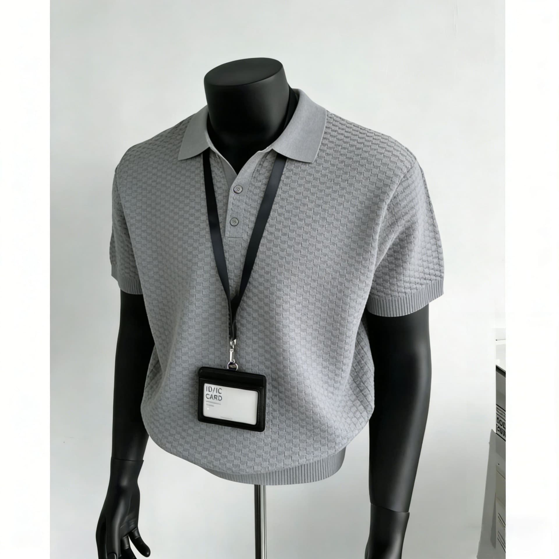 2026 새로운 반팔 여름 POLO 칼라 반팔 티셔츠 남자 아메리칸 레트로 cleanfit 폴로 칼라 니트 스웨터 맨위 이미지 5