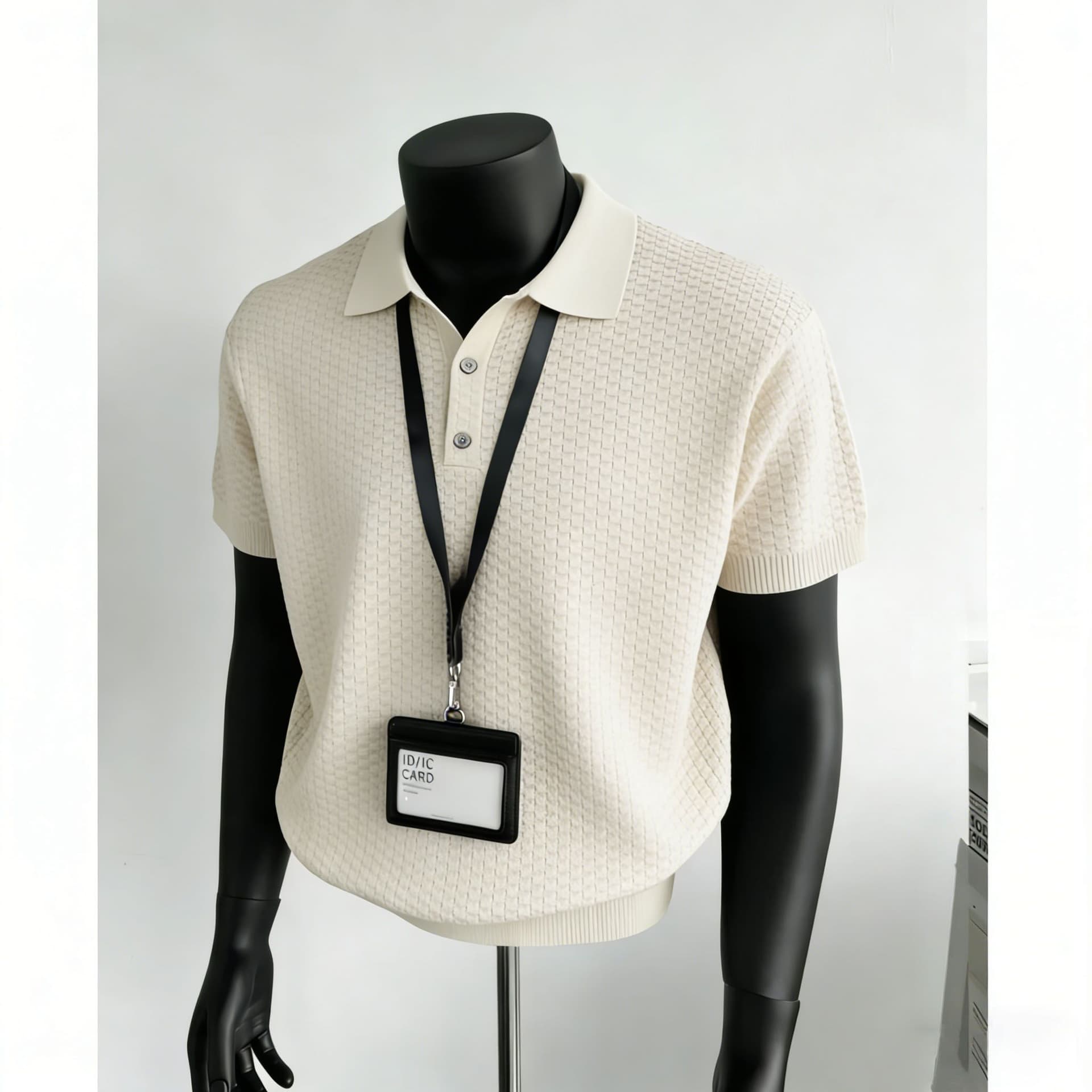2026 새로운 반팔 여름 POLO 칼라 반팔 티셔츠 남자 아메리칸 레트로 cleanfit 폴로 칼라 니트 스웨터 맨위 이미지 3