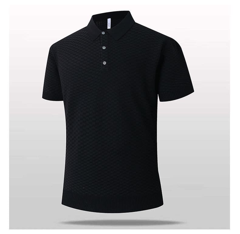 2026 새로운 반팔 여름 POLO 칼라 반팔 티셔츠 남자 아메리칸 레트로 cleanfit 폴로 칼라 니트 스웨터 맨위 상세 이미지 9