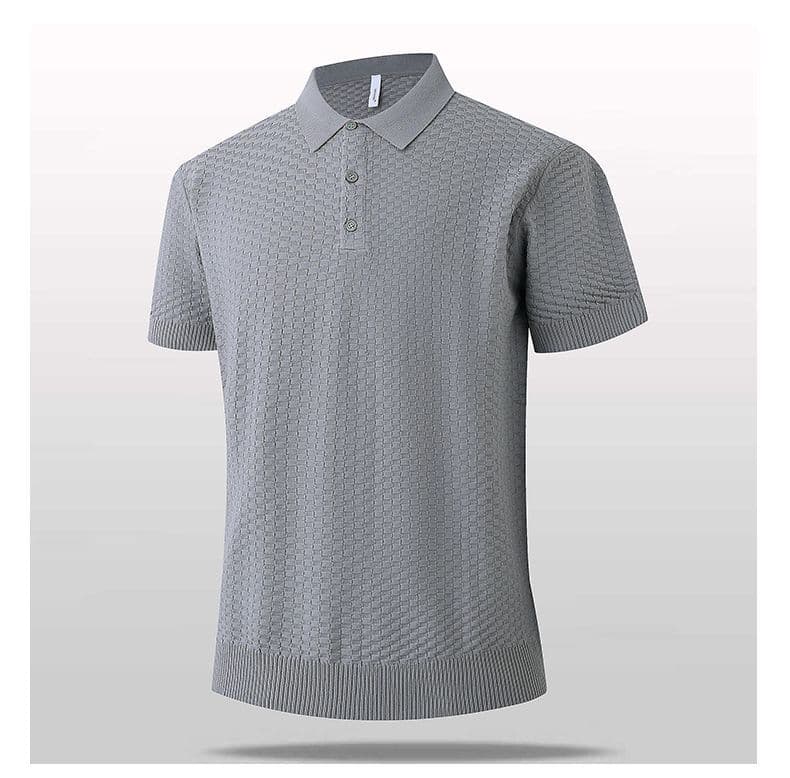 2026 새로운 반팔 여름 POLO 칼라 반팔 티셔츠 남자 아메리칸 레트로 cleanfit 폴로 칼라 니트 스웨터 맨위 상세 이미지 10