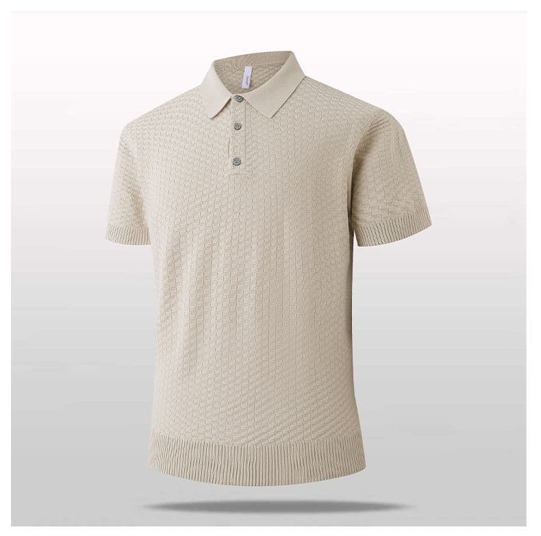 2026 새로운 반팔 여름 POLO 칼라 반팔 티셔츠 남자 아메리칸 레트로 cleanfit 폴로 칼라 니트 스웨터 맨위 상세 이미지 11