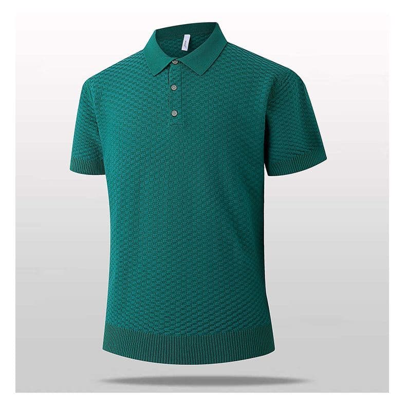 2026 새로운 반팔 여름 POLO 칼라 반팔 티셔츠 남자 아메리칸 레트로 cleanfit 폴로 칼라 니트 스웨터 맨위 상세 이미지 12