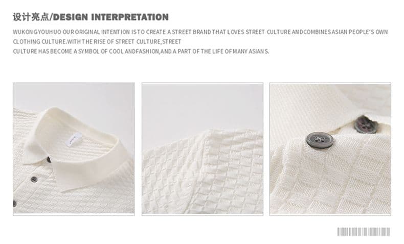 2026 새로운 반팔 여름 POLO 칼라 반팔 티셔츠 남자 아메리칸 레트로 cleanfit 폴로 칼라 니트 스웨터 맨위 상세 이미지 13