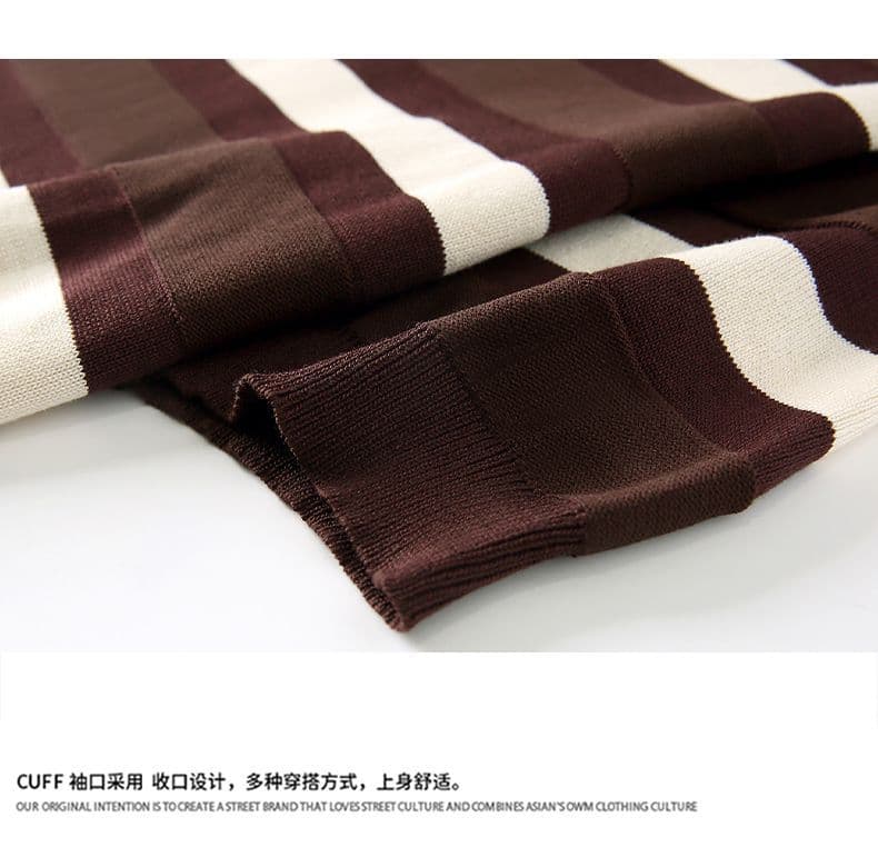 2026 여름 새로운 남성 흑백 줄무늬 POLO 셔츠 여름 착용 가져 가라. 성숙한 꾸준한 남성 의류 배색 반팔 t 상세 이미지 12