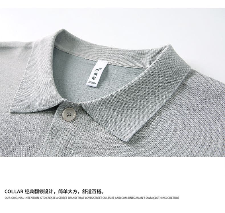2026 새로운 반팔 아메리칸 니트 반팔 남녀 새로운 cleanfit 차가운 센스 폴로 칼라 반소매 오픈 가디건 티셔츠 상세 이미지 12