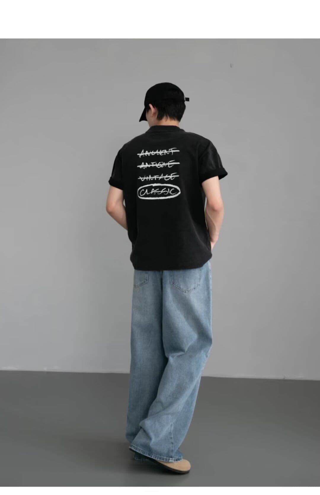 2026 레트로 루즈핏 넓은 다리 청바지 남녀 디자인 센스 봄 여름 새로운 하이웨이스트 슬림해 보이는 바닥 청소 스트레이트 팬츠 트렌디 상세 이미지 14