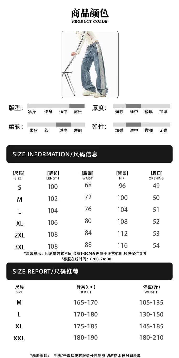 2026 봄 여름 새로운 레트로 청바지 남녀 루즈핏 와이드 레그 팬츠 슬림해 보이는 스트레이트 긴 바지 캐주얼 워싱 트렌드 상세 이미지 1