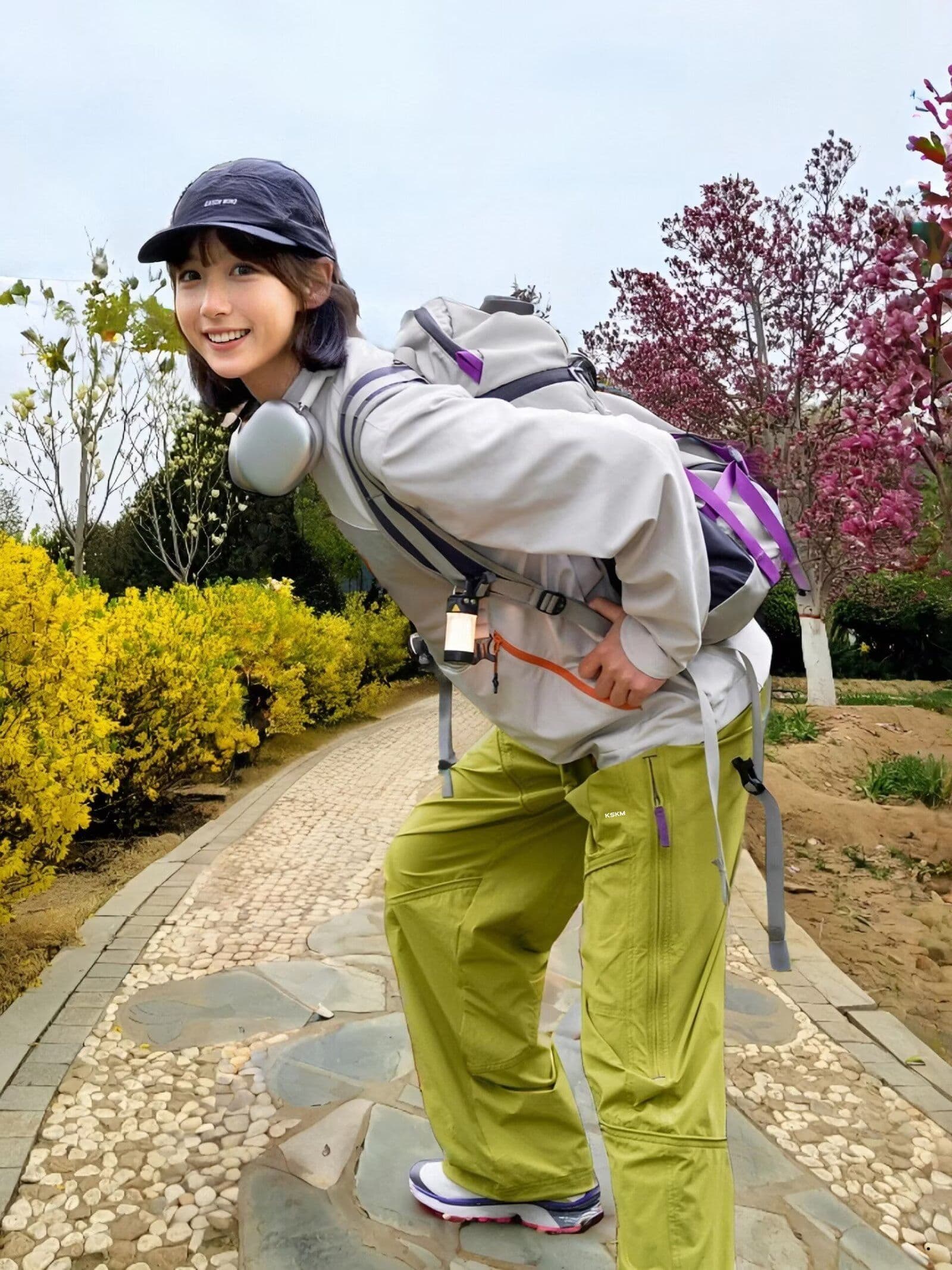 2026 새로운 방수 아웃도어 팬츠 워크웨어 팬츠 남자 속도 건조한 등산 긴 바지 측면 사슬 운동 캐주얼 바지 여름 상세 이미지 5